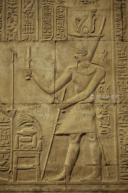 Kom Ombo神庙的埃及象形文字